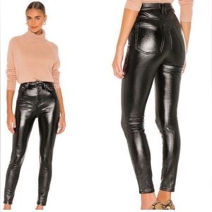 FREE PEOPLE - We The Free Phoenix Coated Skinny Jean in Liquid Black